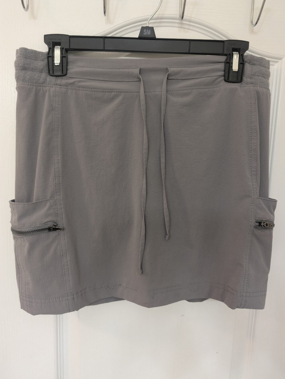 🤗Tangerine Gray Drawstring Skort with Zip Pockets